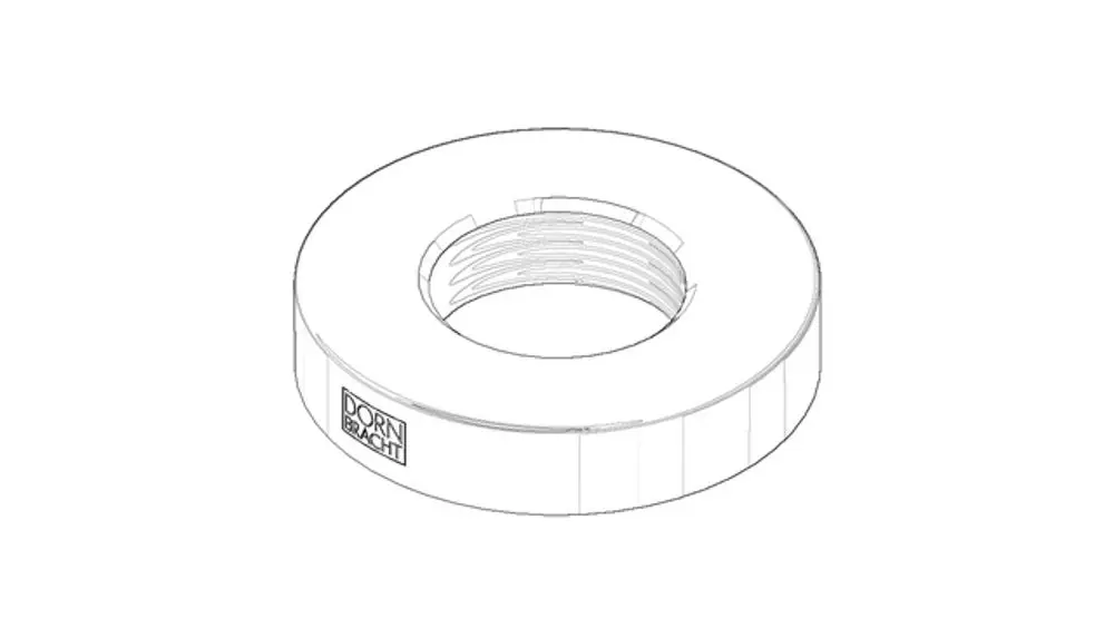 DORNBRACHT Rosette ERSATZTEILE 092797013 D. 50 x 10 mm, 3/4'' Platin, 092797013-08 Galeriebild 1